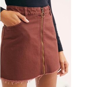 Free People Denim Skirt